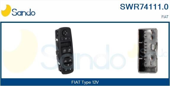 SANDO Spínač elektrického otvárania okien SWR74111.0 SWR74111.0 Spínač elektrického otvárania okien FIAT PALIO SANDO