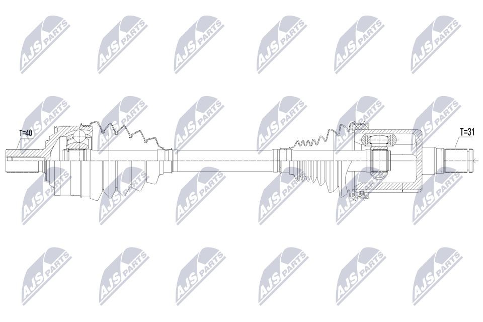 Drivaxel NTY NPW-VV-156 NTY NPW-VV-156 Drivaxlar VOLVO XC60 2024