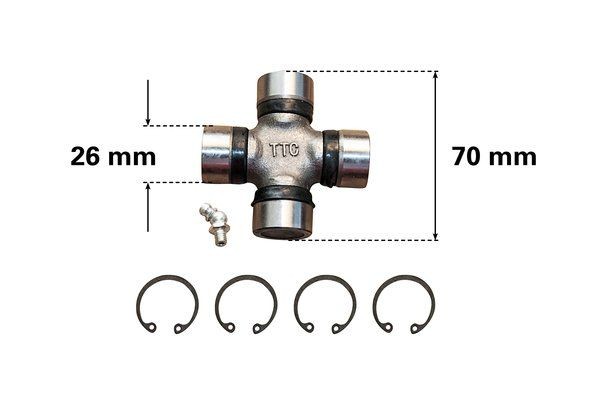 TRUCKTEC AUTOMOTIVE Flector de transmission 02.34.011 Joint d'arbre de transmission TRUCKTEC AUTOMOTIVE RANGER 02.34.011 pas cher