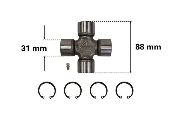 TRUCKTEC AUTOMOTIVE Drive shaft coupler 02.34.012 Dacia SANDERO TRUCKTEC AUTOMOTIVE drive shaft coupling 0234012