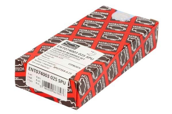 Jogo de capas de biela ENGITECH ENT074003 025 SPU ENGITECH ENT074003 025 SPU Chumaceira de biela Ford TRANSIT CUSTOM 2012