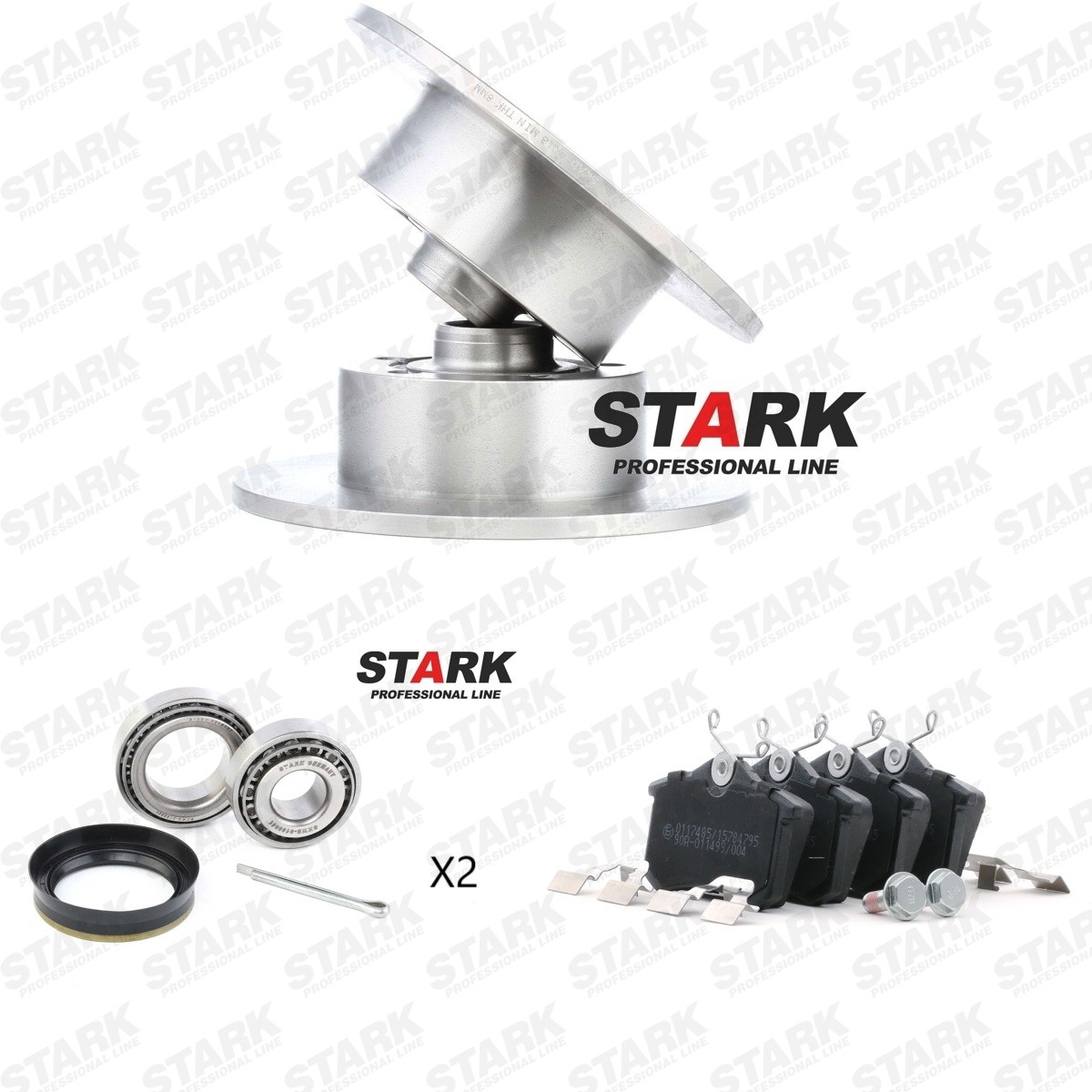 STARK Bremsscheiben und -beläge SKBK-10993395 SKBK-10993395 Bremsen Set STARK TESLA MODEL S