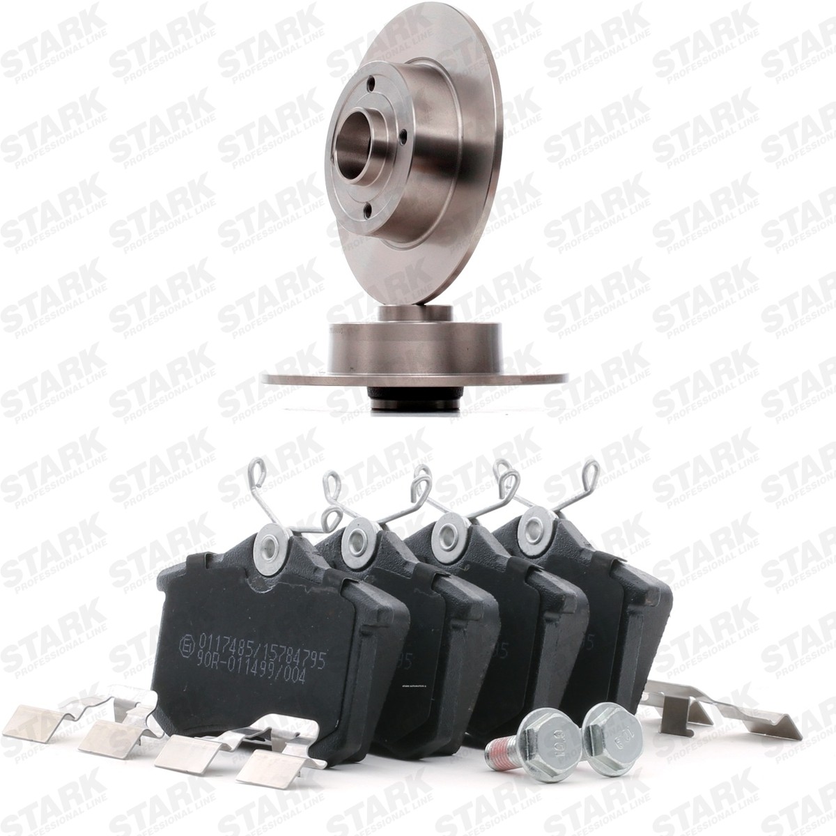 STARK Bremseskiver og -klosser SKBK-10993396 SKBK-10993396 Bremsesett NISSAN DATSUN STARK