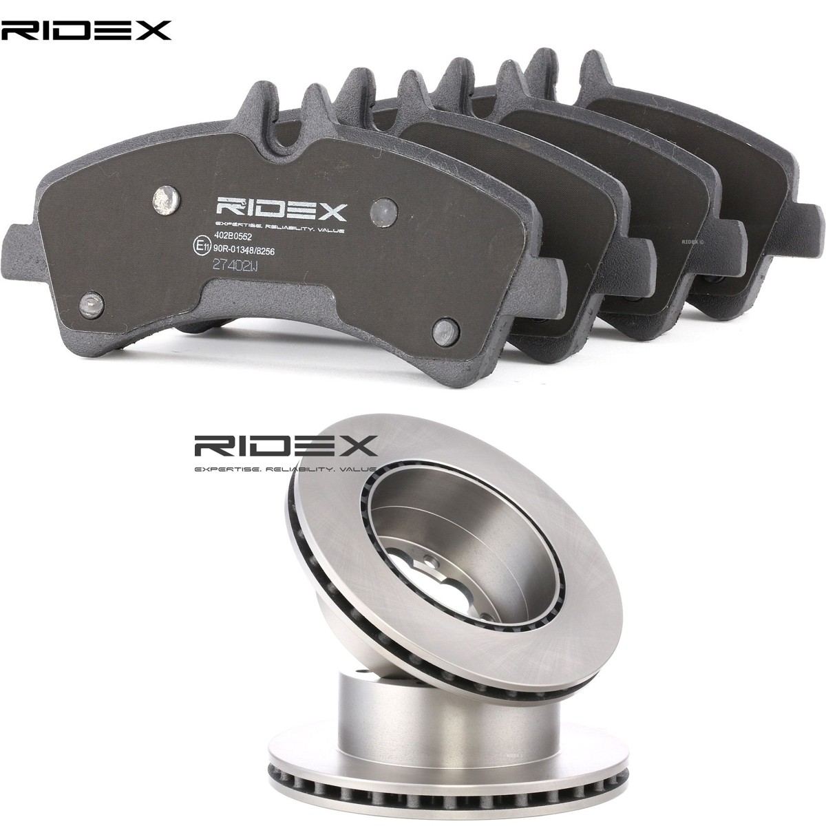 RIDEX Bremsscheiben und -beläge 3405B3400 3405B3400 Bremsen Set RIDEX MERCEDES-BENZ SL