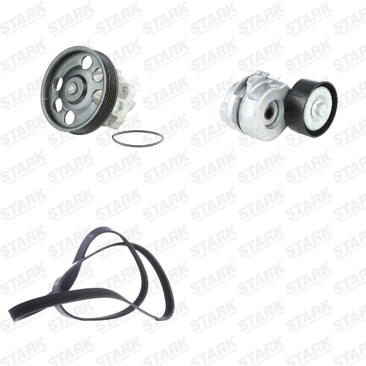 STARK Vattenpump + drivremssats SKPRB-51660126 LAND ROVER flerspårsremssats STARK SKPRB-51660126