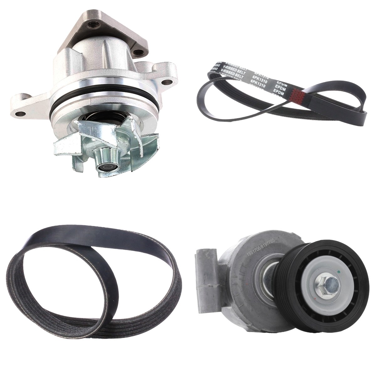 RIDEX Vandpumpe + kileremssæt 4172P0129 4172P0129 Ribremsæt RIDEX VOLVO XC60