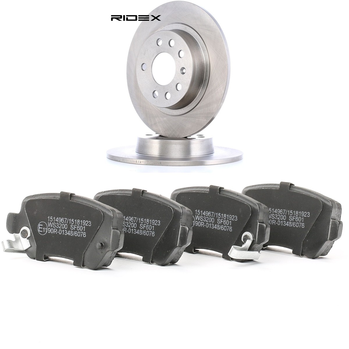 RIDEX Bremseskiver og klodser 3405B3406 3405B3406 Bremseklodser og skiver BENTLEY CONTINENTAL RIDEX