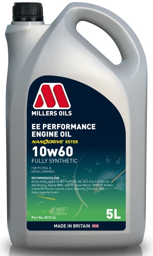 MILLERS OILS Motorolje 8210-5 MILLERS OILS 8210-5 Motorolje til bil Vantage Coupé V8 / V12 pris