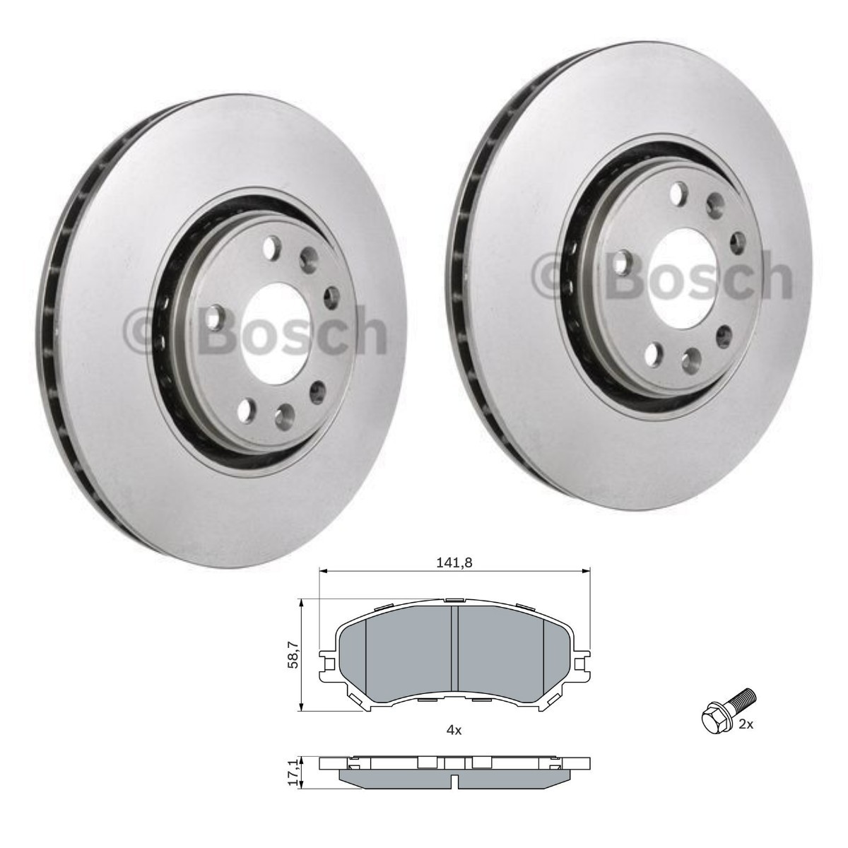 BOSCH Sada bŕzd, Kotúčová brzda BSH3405N0160 BOSCH BSH3405N0160 Sada bŕzd Renault Espace 5 za nízku cenu