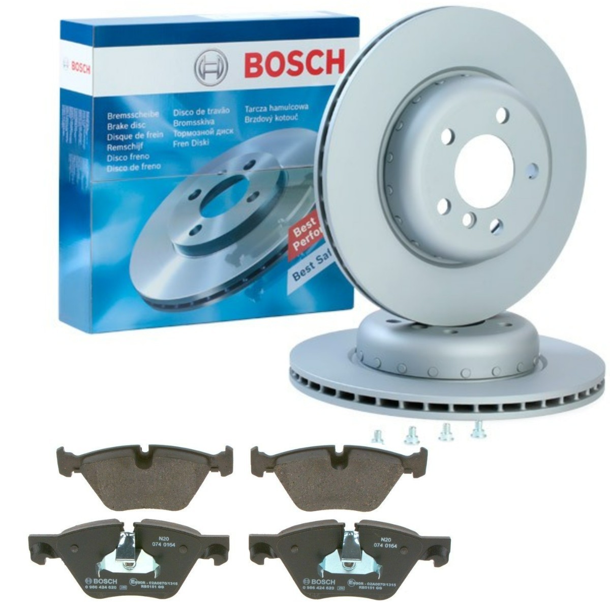 Kit de travões BOSCH BSH3405N0163 BOSCH BSH3405N0163: Kit de pastilhas de travão e disco BMW Série 5 2011
