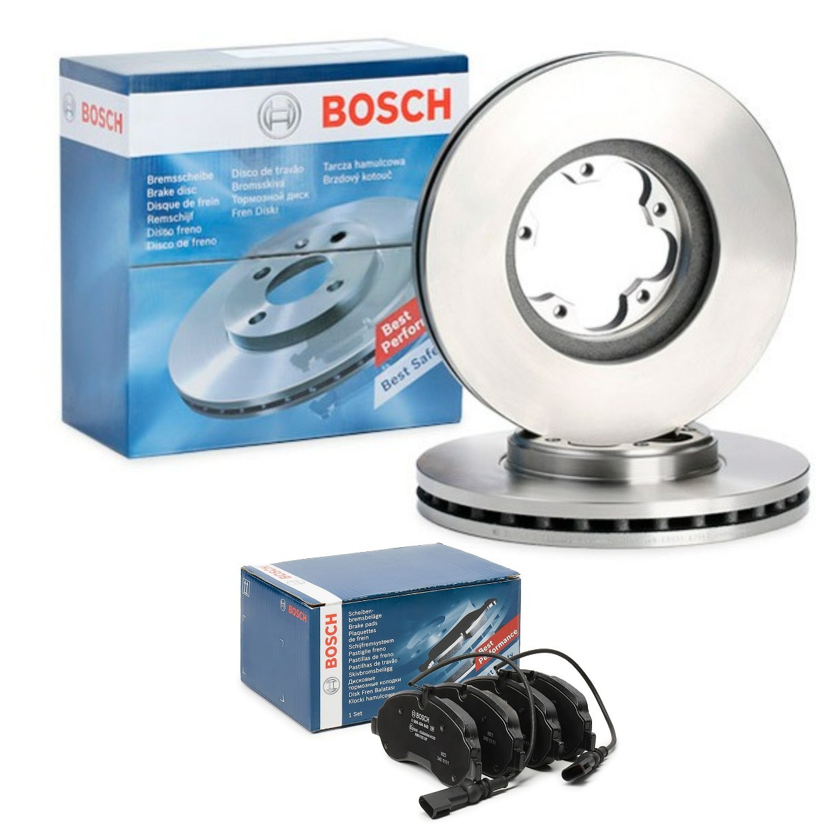 Kit de travões BOSCH BSH3405N0177 BOSCH BSH3405N0177 Kit de pastilhas de travão e disco FORD TRANSIT 2003