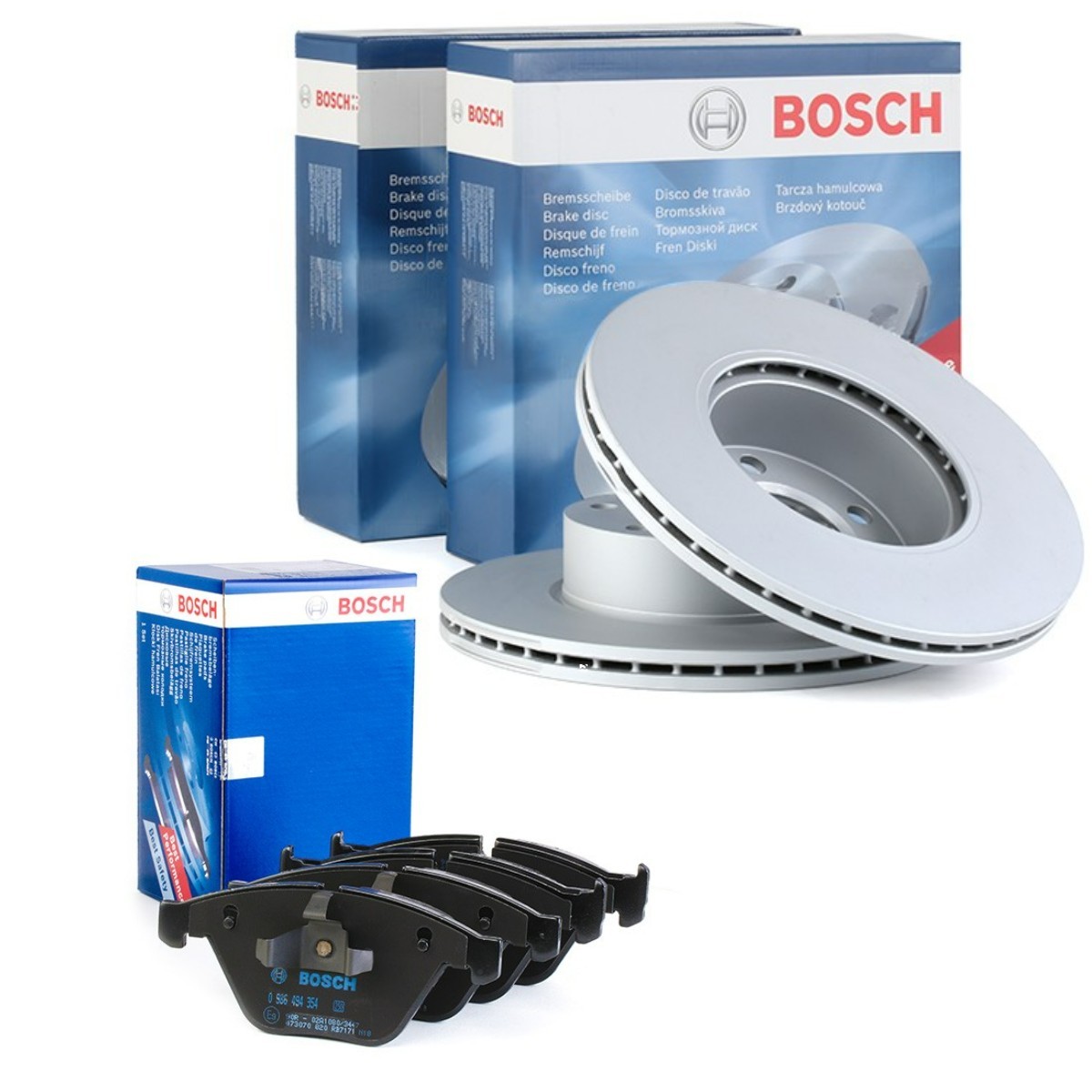 Remschijven en blokken BOSCH BSH3405N0184 BOSCH BSH3405N0184 Remblokken en remschijven BMW X1 2013