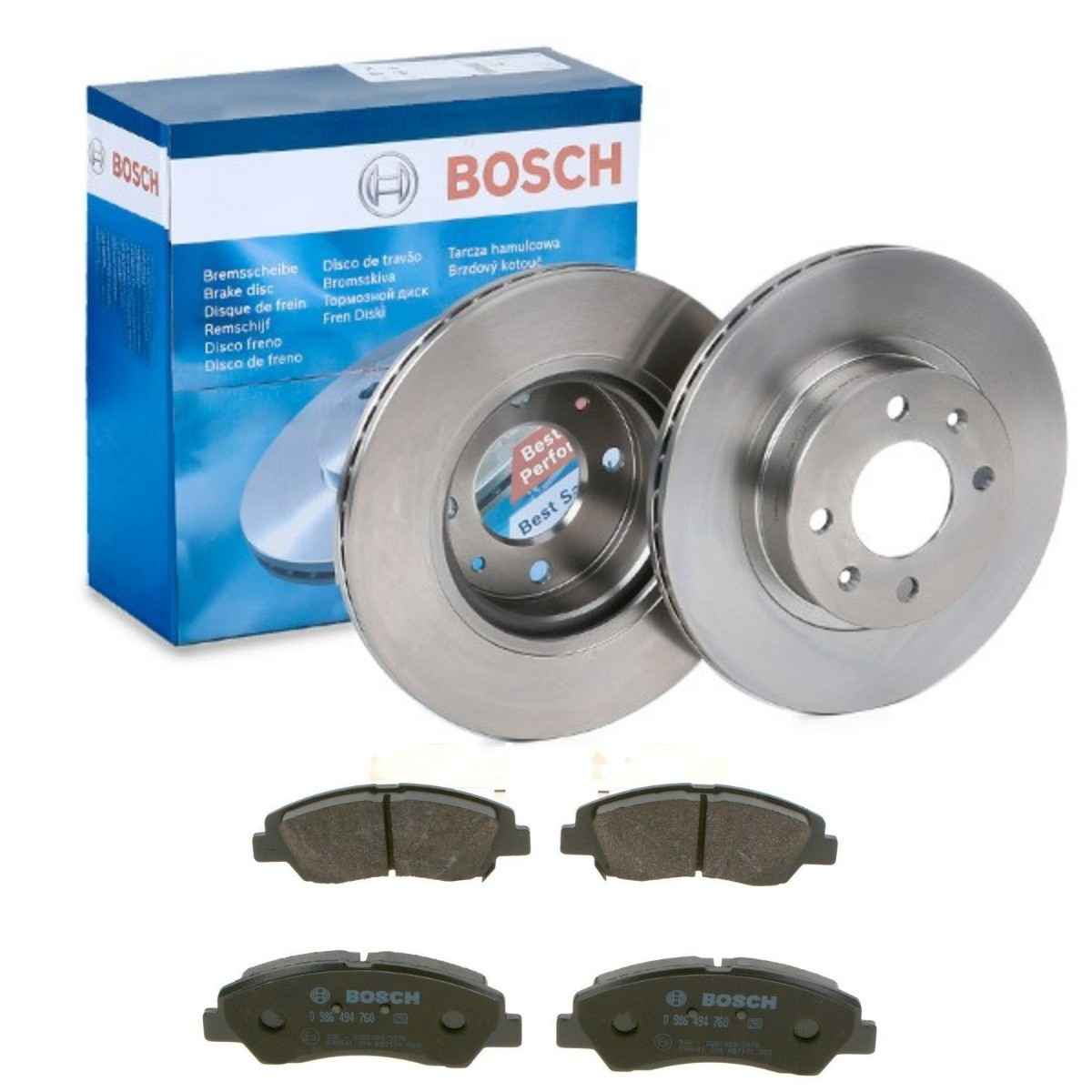 BOSCH Bremseskiver og -klosser BSH3405N0206 BOSCH BSH3405N0206 Bremsekit Hyundai i30 Coupé pris