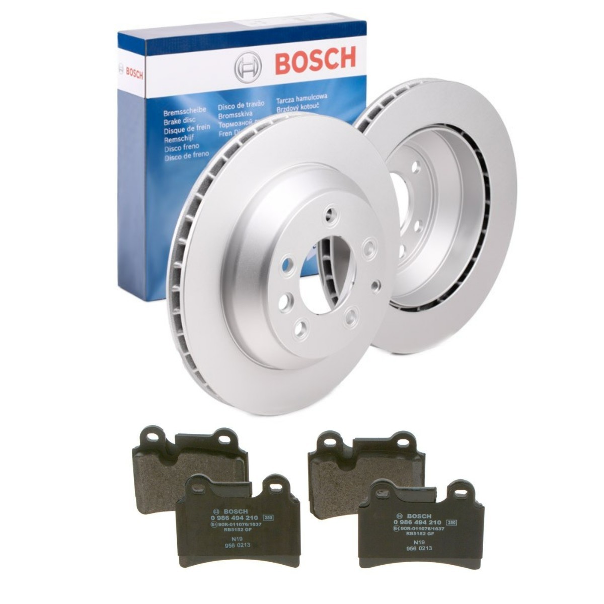 BOSCH Bremseskiver og klodser BSH3405N0207 BSH3405N0207 Bremseskiver og klodser VW UP BOSCH