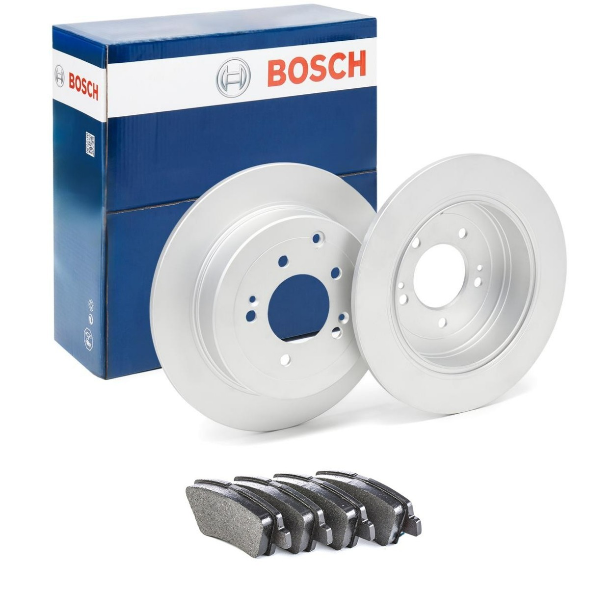 BOSCH Brake discs and pads set BSH3405N0210 BOSCH BSH3405N0210 SSANGYONG KYRON brake kit replacement