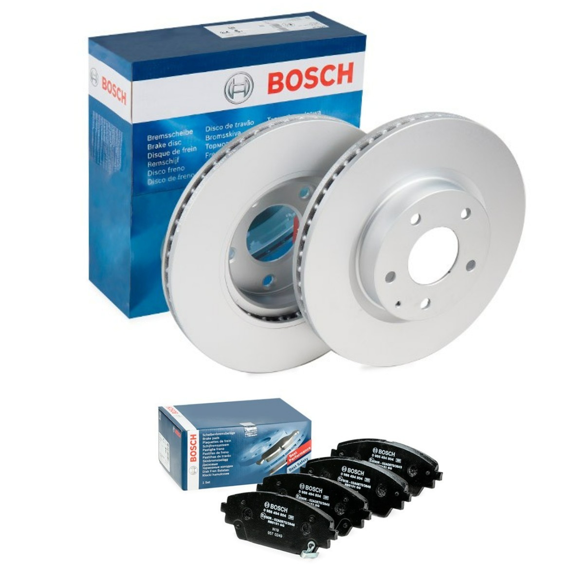 BOSCH Brake discs and pads set BSH3405N0226 BOSCH BSH3405N0226 genuine MAZDA 3 Box Body / Hatchback (BM) brake discs and pads price