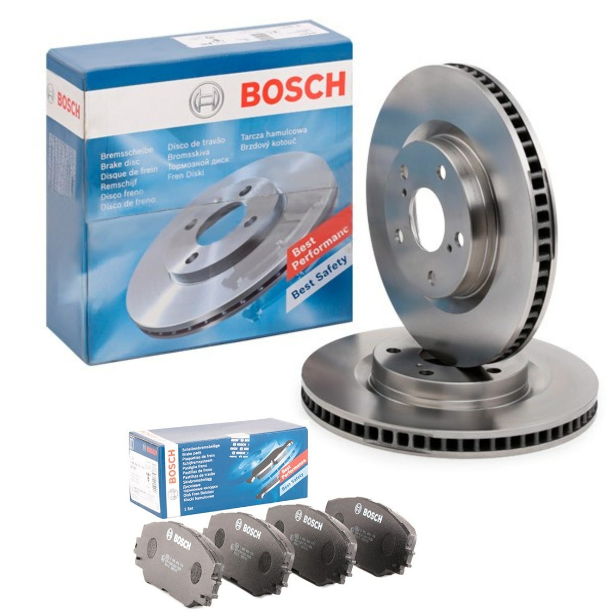 BOSCH Bremseskiver og klodser BSH3405N0246 BOSCH BSH3405N0246 Toyota Rav4 II Bremseklodser og skiver pris
