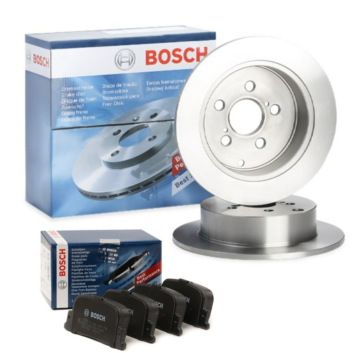 BOSCH Bremseskiver og klodser BSH3405N0249 BOSCH BSH3405N0249 Toyota Carina E Sportswagon Bremse-kit pris