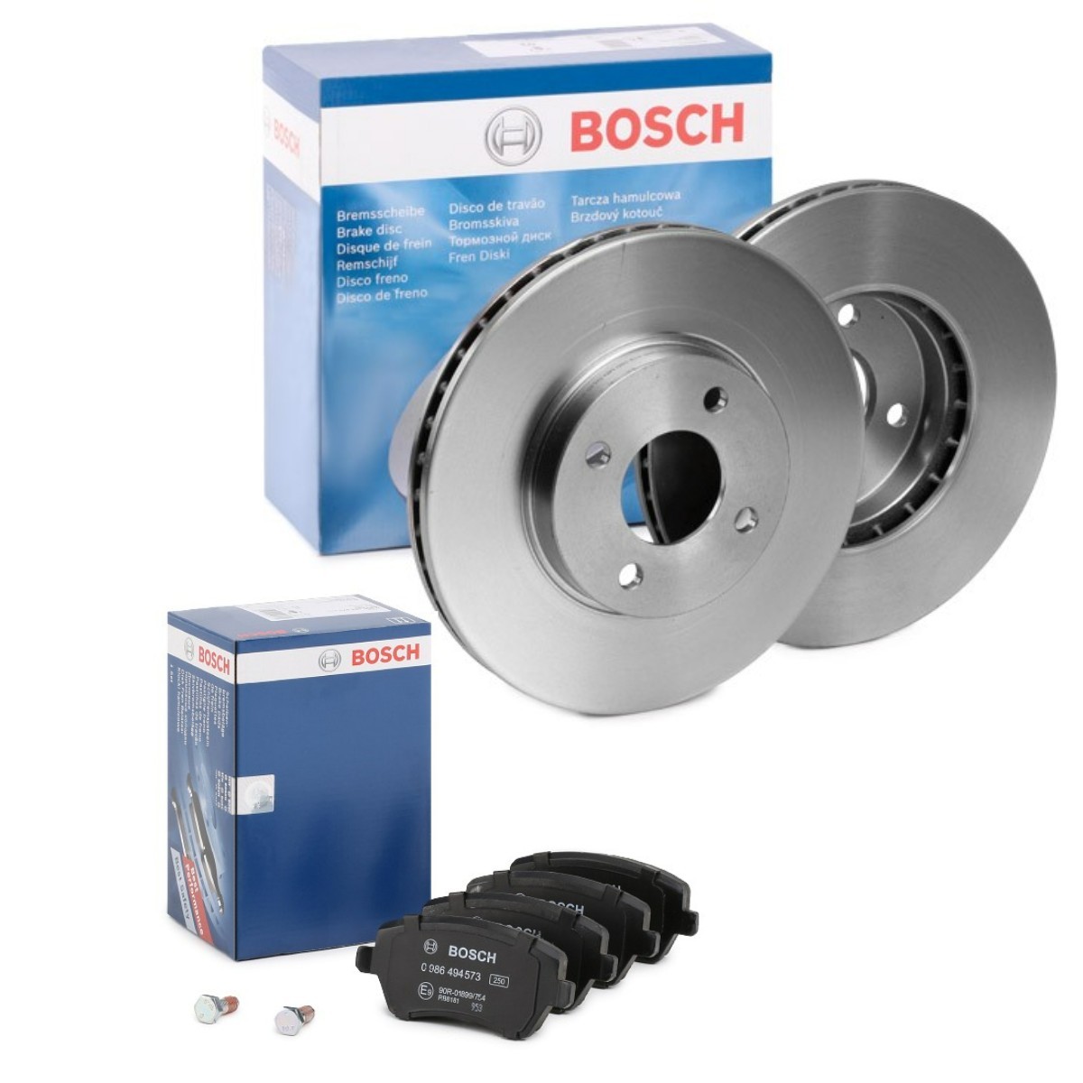 BOSCH Σετ φρένων, δισκόφρενα BSH3405N0257 BOSCH BSH3405N0257 Δισκόπλακες & τακάκια φρένων Tiida C12 τιμες