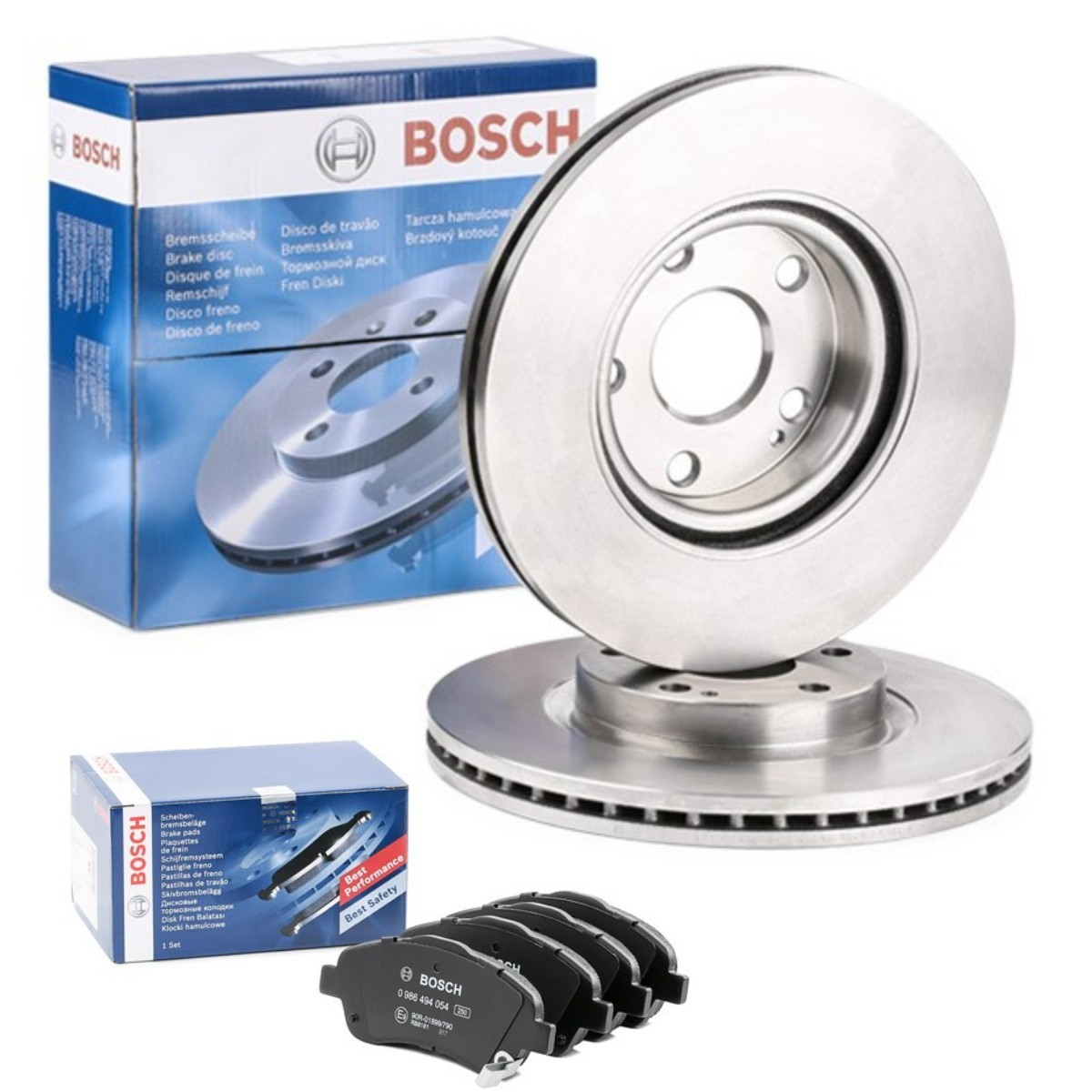 Bremseskiver og klodser BOSCH BSH3405N0261 BOSCH BSH3405N0261 Bremsesæt TOYOTA COROLLA 2017