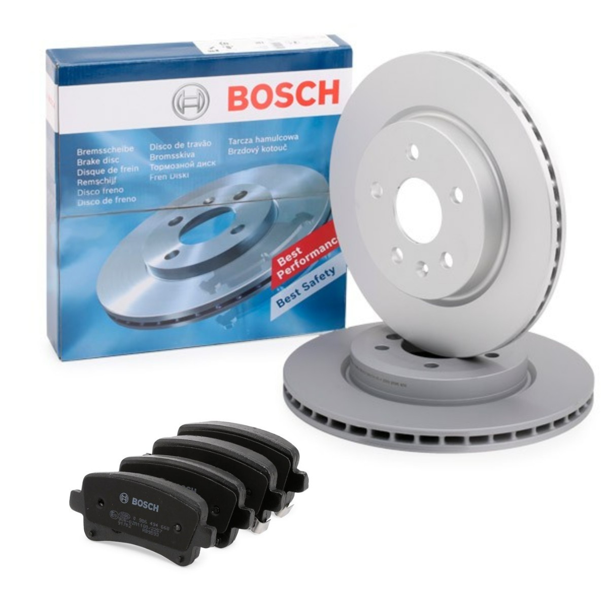 BOSCH Bremžu komplekts, Disku bremzes BSH3405N0264 BOSCH BSH3405N0264 Bremžu komplekts SAAB 900 II Hatchback lēti