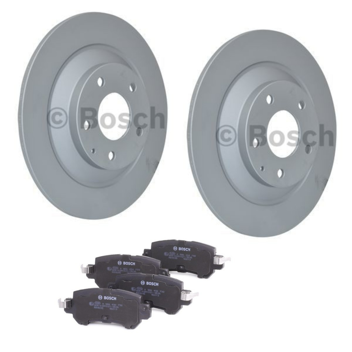BOSCH Bremseskiver og klodser BSH3405N0266 BOSCH BSH3405N0266 Bremsesæt Mazda 626 GC billig