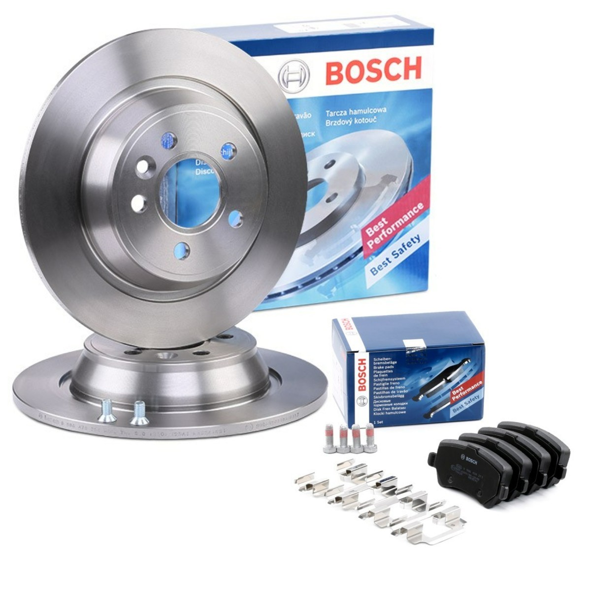 BOSCH Bromssats, skivbroms BSH3405N0275 BSH3405N0275 BOSCH bromsskivor och bromsbelägg LAND ROVER RANGE ROVER EVOQUE