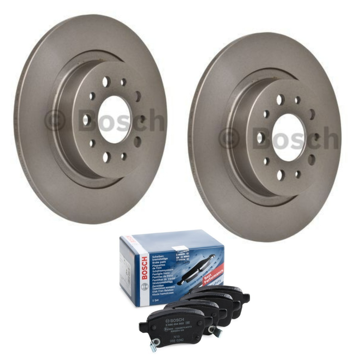 BOSCH Bromssats, skivbroms BSH3405N0281 BOSCH BSH3405N0281 Bromsskivor och bromsbelägg Fiat 1500 original