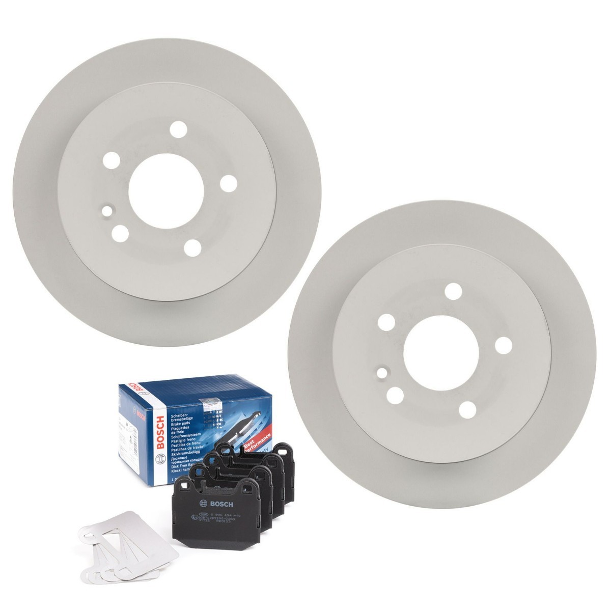 BOSCH Bremžu komplekts, Disku bremzes BSH3405N0284 BOSCH BSH3405N0284 Bremžu komplekts Mercedes ML W163 par izdevīgu cenu
