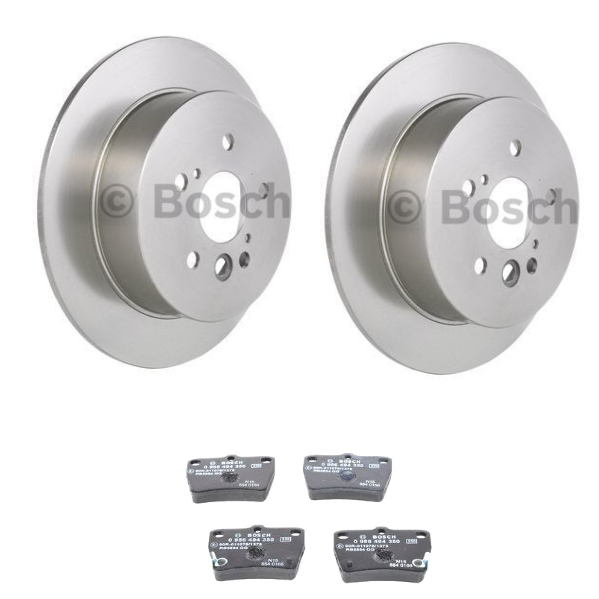 BOSCH Kit dischi e pastiglie BSH3405N0287 BOSCH BSH3405N0287 Pastiglie e dischi freni Toyota Avensis t25 Wagon prezzo