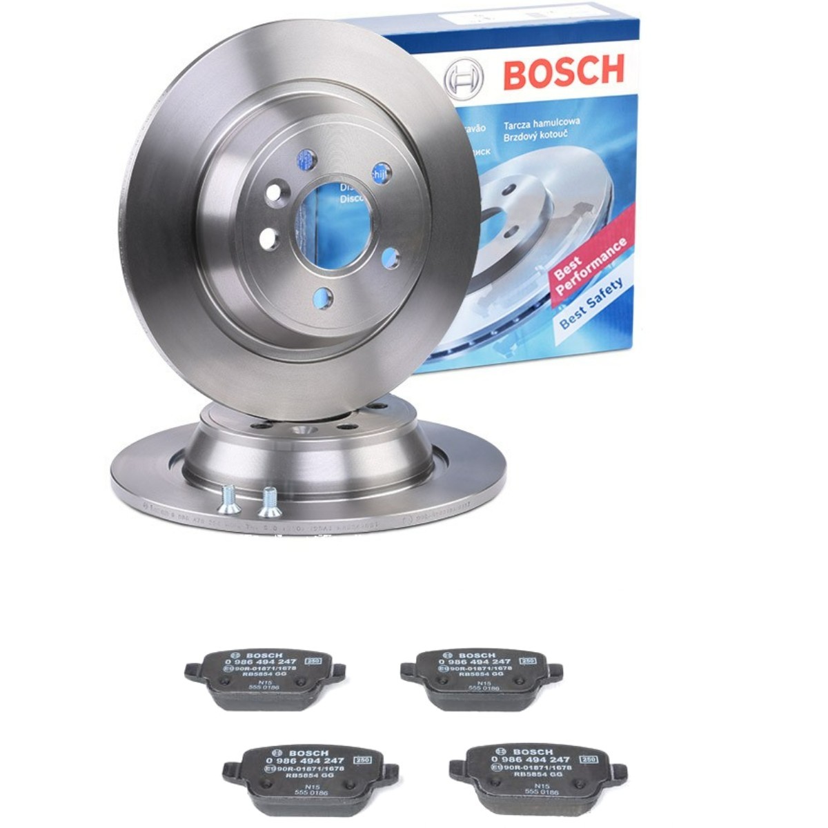 BOSCH Σετ φρένων, δισκόφρενα BSH3405N0289 BOSCH BSH3405N0289 Δισκόπλακες & τακάκια φρένων Ford Mondeo Mk4 σε χαμηλές τιμές