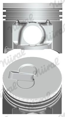 Êmbolo NÜRAL 87-124000-00 NÜRAL 87-124000-00: Pistão motor Fiat DOBLO 2002