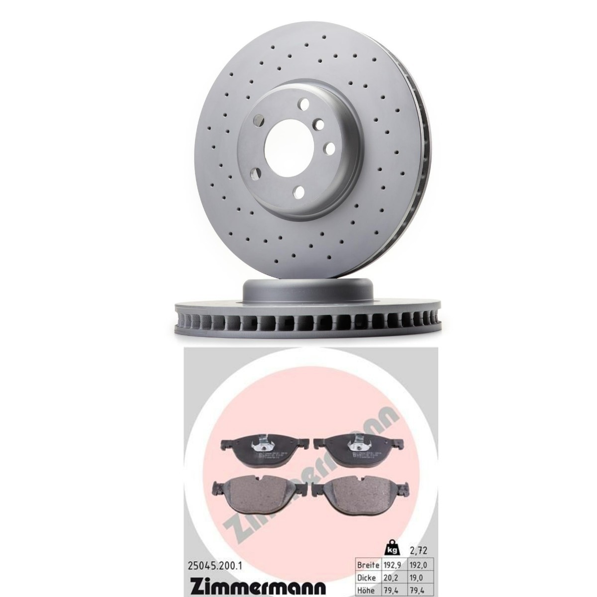 ZIMMERMANN Σετ φρένων, δισκόφρενα ZMN3405N0028 ZIMMERMANN ZMN3405N0028 Σετ φρένων, δισκόφρενα BMW 6 Cabrio (F12) 650 i xDrive 405 PS 2012