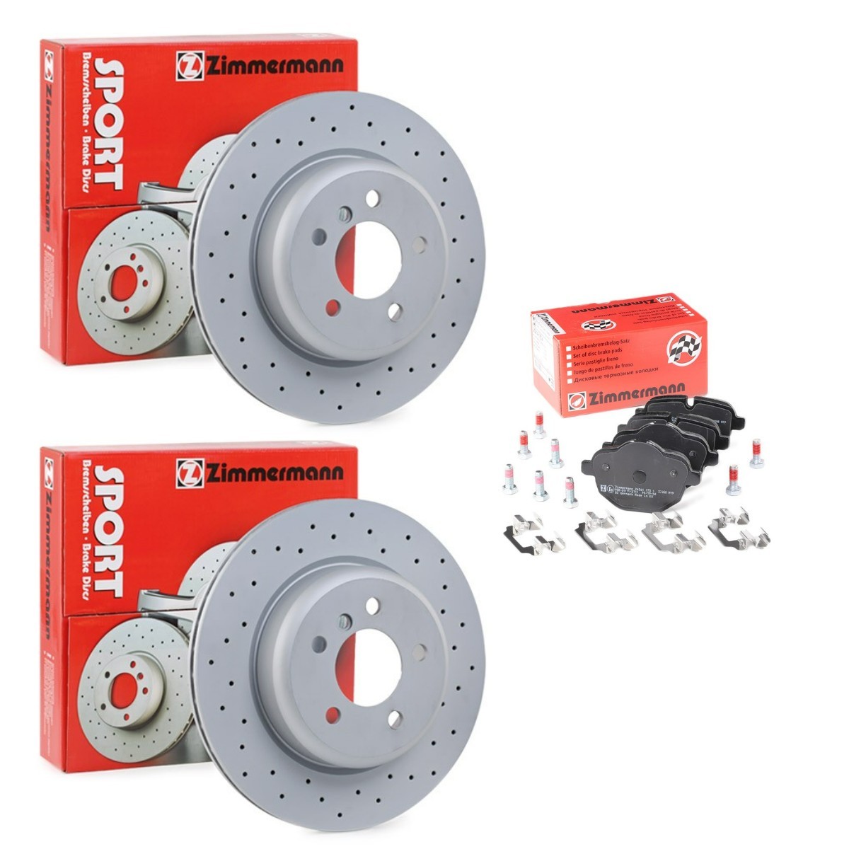 Kit de travões ZIMMERMANN ZMN3405N0030 ZIMMERMANN SPORT COAT Z ZMN3405N0030 Pastilhas e discos de travão BMW Série 5 2011