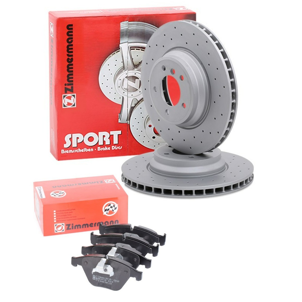 ZIMMERMANN Brake discs and pads set ZMN3405N0034 ZMN3405N0034 ZIMMERMANN brake pads and rotors kit for FIAT