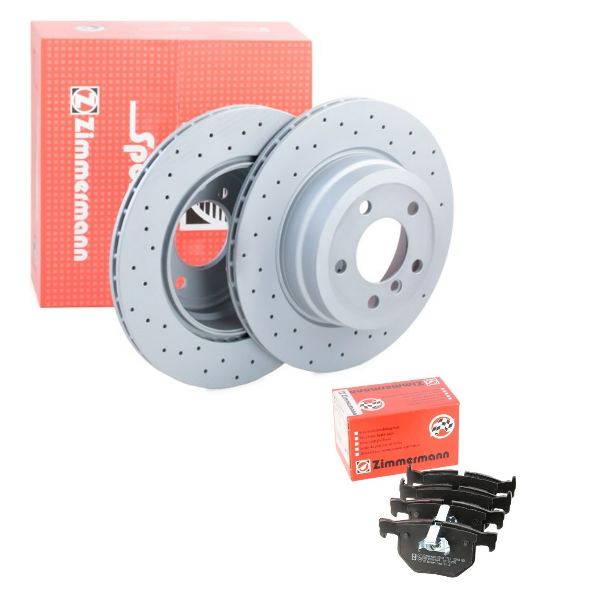 ZIMMERMANN Bremseskiver og -klosser ZMN3405N0042 Bremseskiver og bremseklosser ZIMMERMANN 8-serie ZMN3405N0042 billige