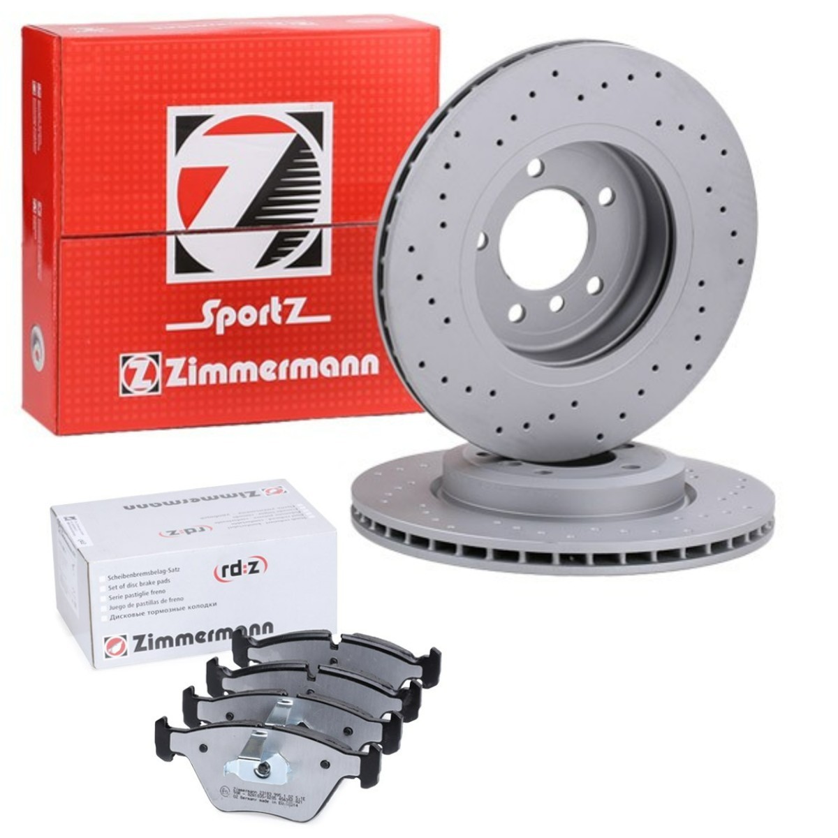 ZIMMERMANN Brake discs and pads set ZMN3405N0047 RENAULT MASTER ZIMMERMANN brake discs and pads ZMN3405N0047