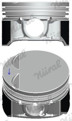 NÜRAL Stempel 87-501800-40 NÜRAL 87-501800-40 Motor stempel RENAULT 9 originale