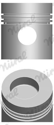 NÜRAL Piston 87-740000-50 NÜRAL 87-740000-50 genuine Mercedes T2/LN1 Box Body piston price