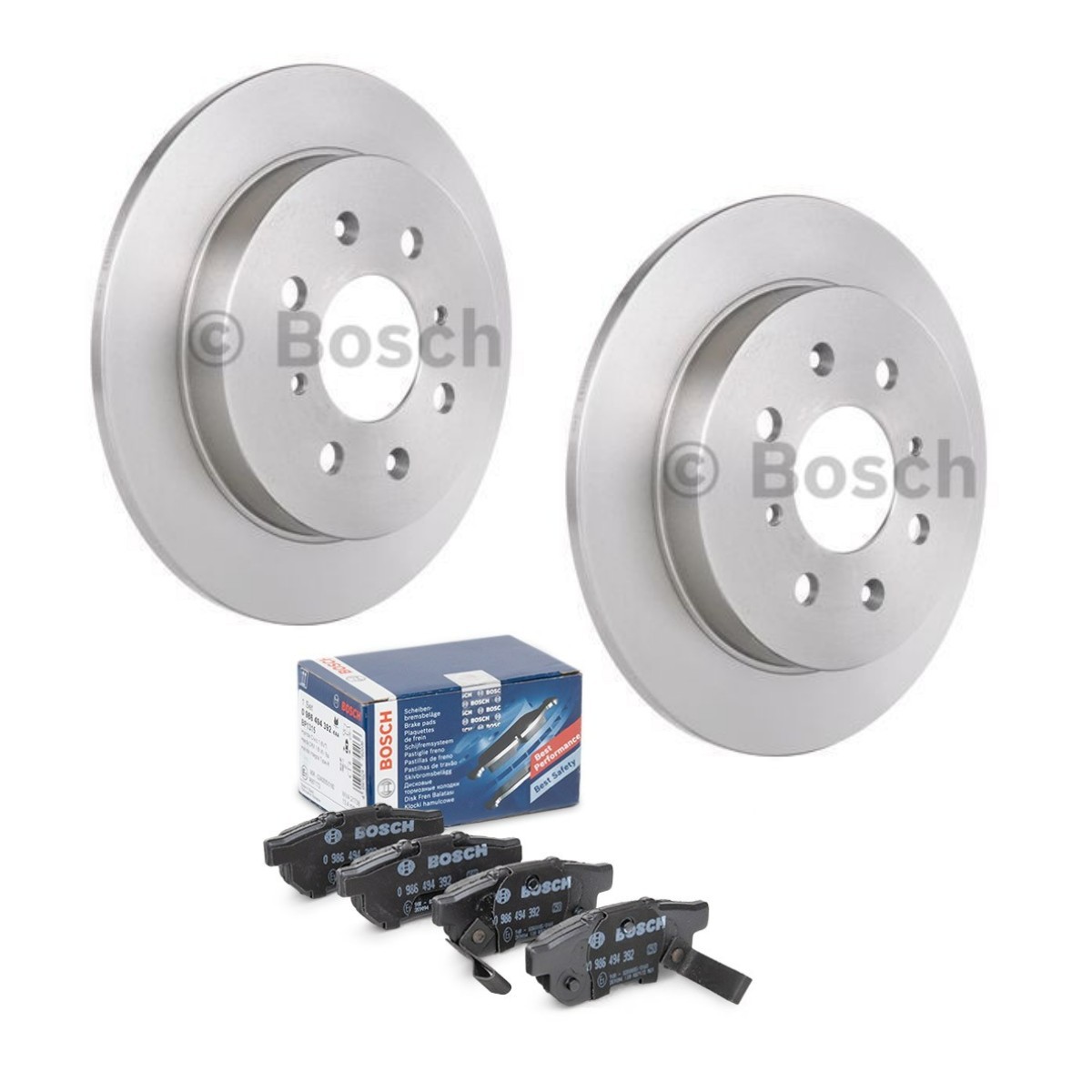 BOSCH Bremseskiver og -klosser BSH3405N0314 BOSCH BSH3405N0314 Bremseskiver og klosser Accord VI Sedan (CK, CG, CH, CF8) originale pris