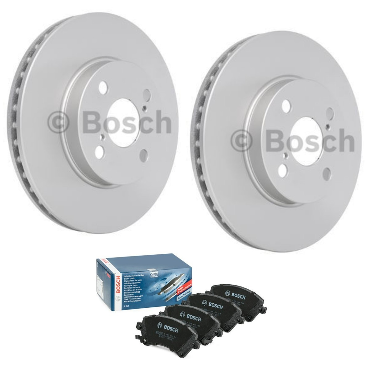 Bremseskiver og -klosser BOSCH BSH3405N0328 BOSCH BSH3405N0328 Bremseklosser og skiver TOYOTA COROLLA 2007