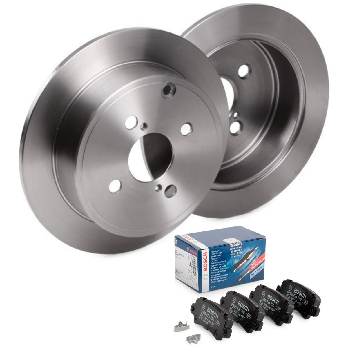 Bremseskiver og klodser BOSCH BSH3405N0329 BOSCH BSH3405N0329 Bremse-kit TOYOTA COROLLA 2017