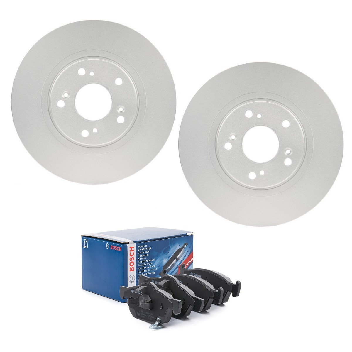 BOSCH Bremseskiver og -klosser BSH3405N0345 BOSCH BSH3405N0345 originale Bremsesett Accord VI Sedan (CK, CG, CH, CF8) hva koster