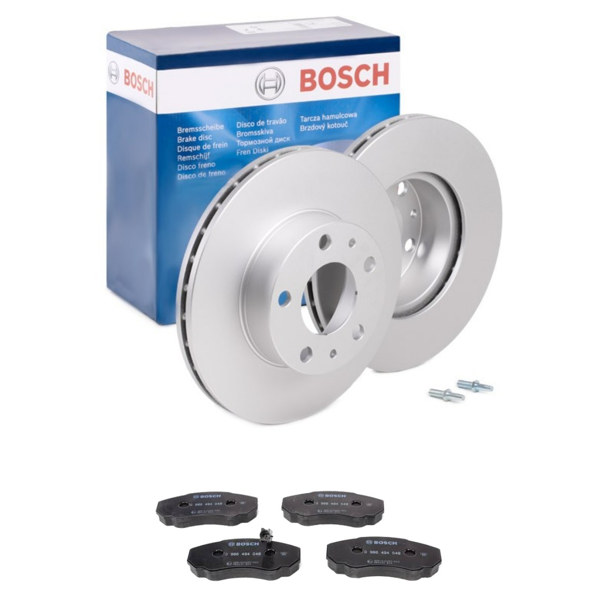 BOSCH Bremseskiver og klodser BSH3405N0348 pris Bremse-kit Fiat 270_ BSH3405N0348 BOSCH