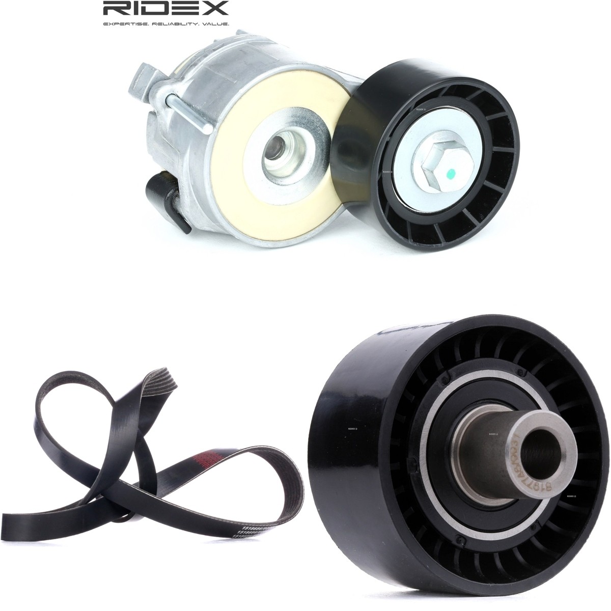 RIDEX Poly V-riem set 542R1323 Poly v riemen kit RIDEX BX 542R1323 goedkoop