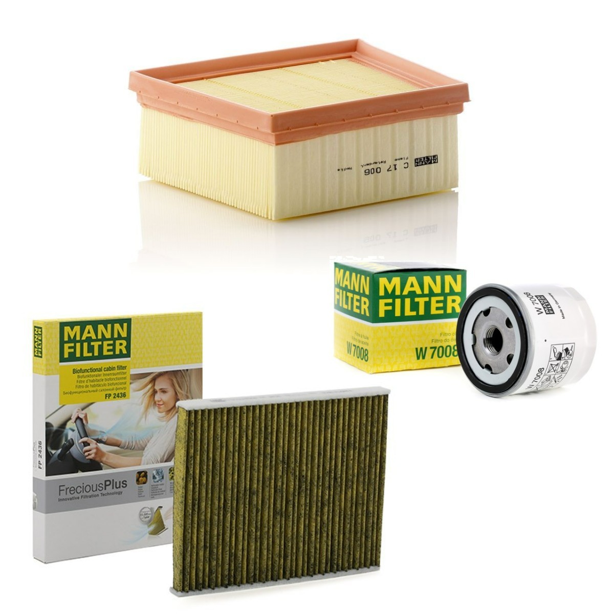 MANN-FILTER Filter-komplekt MNF4055N0119 MANN-FILTER MNF4055N0119 originaal Filter-komplekt Ford Fiesta Mk6 hind