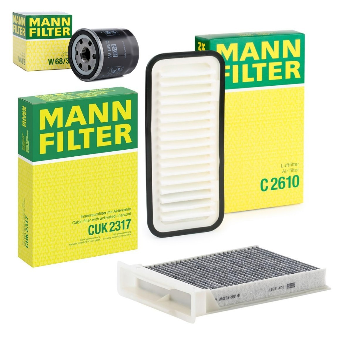MANN-FILTER Filtersett MNF4055N0133 MANN-FILTER MNF4055N0133 Filtersett Сitroën ZX N2 billige