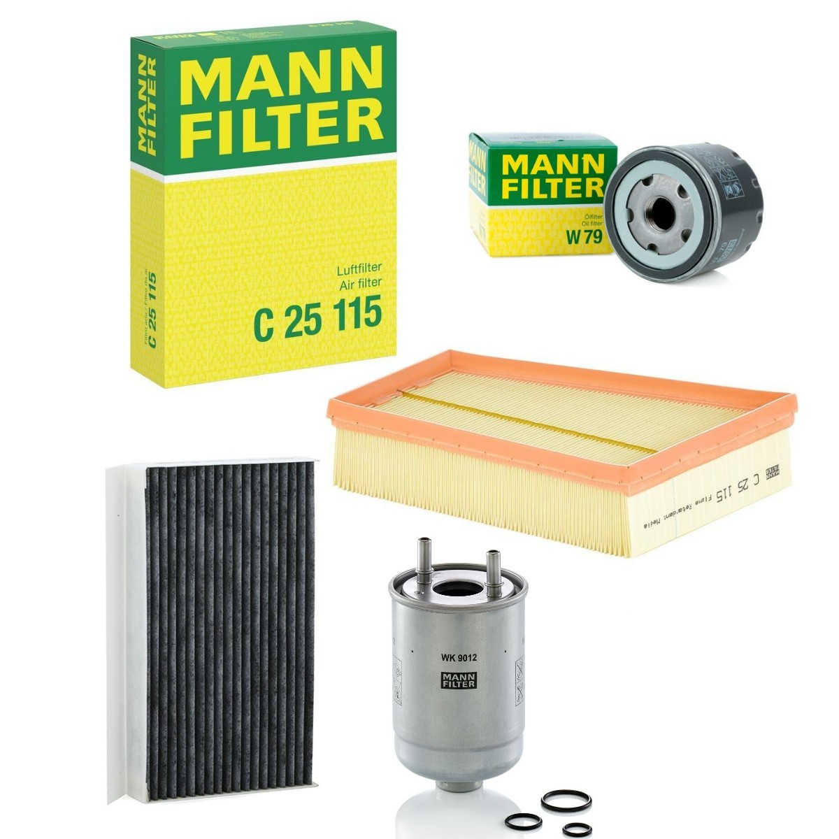 MANN-FILTER Filter-komplekt MNF4055N0141 MANN-FILTER MNF4055N0141 Filter-komplekt Renault Megane 3 odava hinnaga