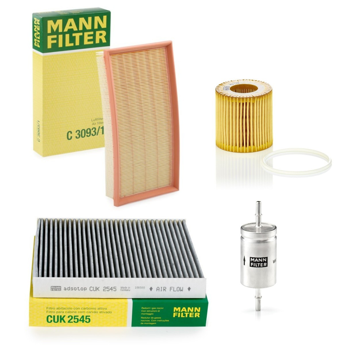 MANN-FILTER Filterset MNF4055N0145 Onderhoudspakket en filterset MANN-FILTER LT MNF4055N0145 goedkoop