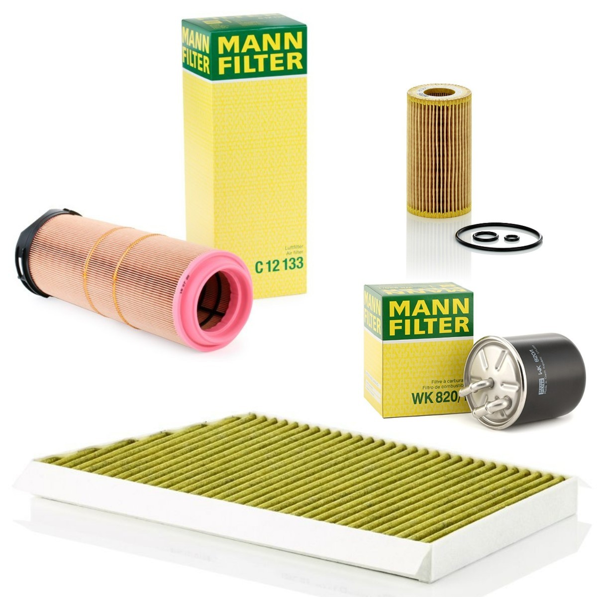 MANN-FILTER Filtersett MNF4055N0150 pris Filtersett MERCEDES-BENZ MNF4055N0150 MANN-FILTER